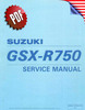 Thumbnail Suzuki GSX-R 750 (T/V - carbureted) Repair Manual (1996-97)