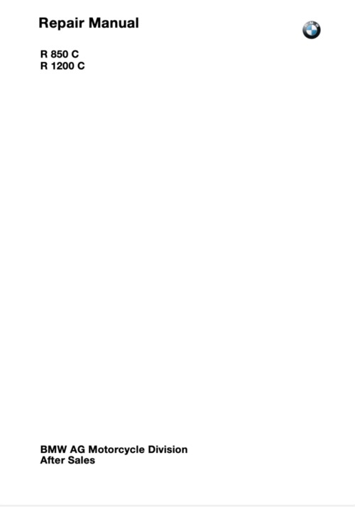 Product picture BMW R850C/R1200C Repair Manual (1997-2004)