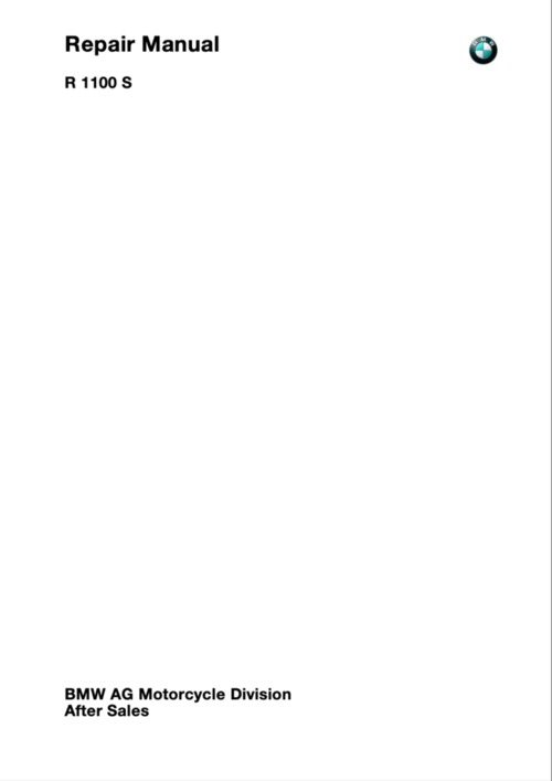 Product picture BMW R1100S Repair Manual (1998-2005)