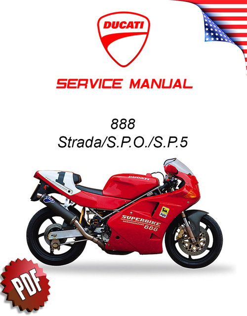 Product picture Ducati 888 Strada/SPO/SP5 Repair Manual (1991-94)