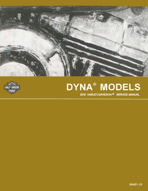 Product picture Harley Davidson Dyna Service Manual 2016