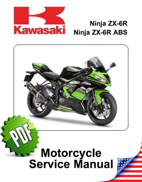 Product picture Kawasaki Ninja ZX6R L3-L8 Repair Manual (2013-18)