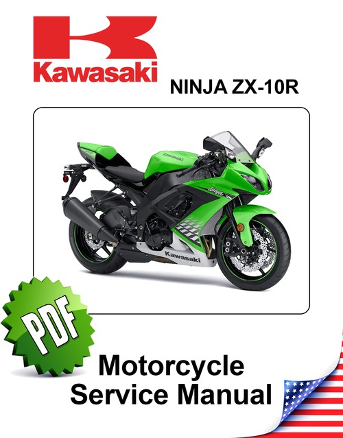 Product picture Kawasaki Ninja ZX10R 3rd generation Repair Manual (2008-10)