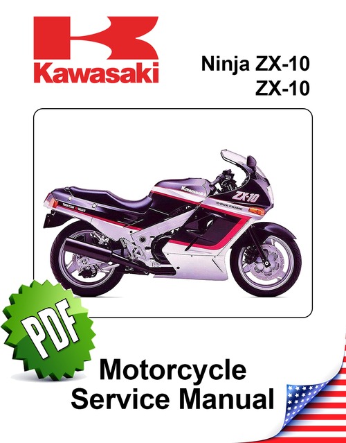 Product picture Kawasaki Ninja ZX10 Tomcat Repair Manual (1988-90)
