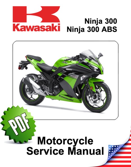 Product picture Kawasaki Ninja 300/EX300/ABS Repair Manual (2012-17)