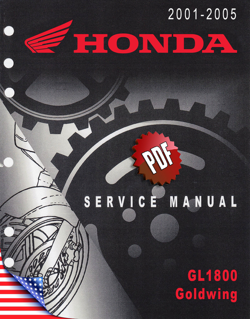 Product picture Honda GL1800 GoldWing 5th generation Repair Manual (2001-10)