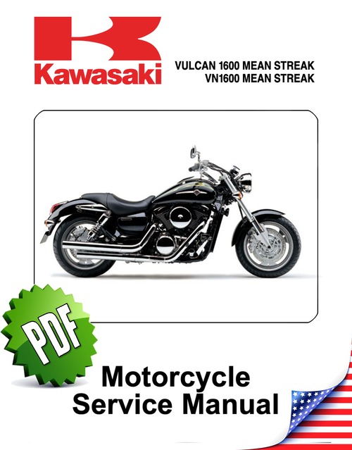 Product picture Kawasaki Vulcan VN1600 Mean Streak Repair Manual (2004-08)