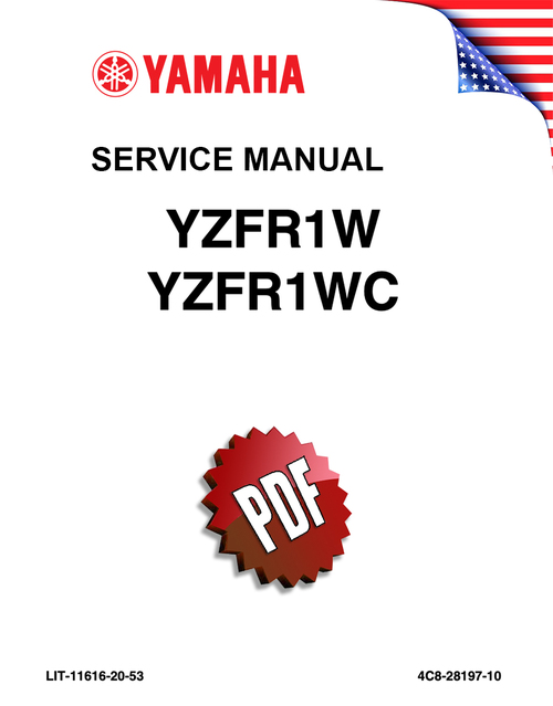Product picture Yamaha YZF-R1 (R1W/R1WC) Repair Manual (2007-08)