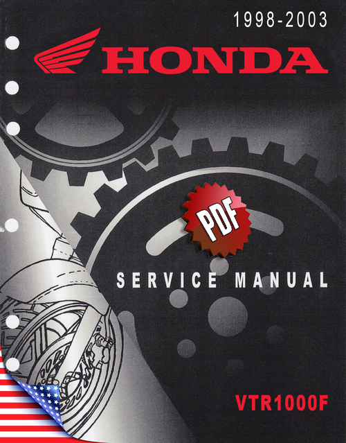 Product picture Honda VTR1000F SC36 SuperHawk Repair Manual (1997-2006)