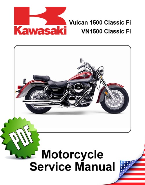 Product picture Kawasaki Vulcan VN1500 Classic Fi Repair Manual (1996-2008)