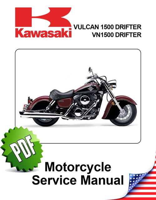 Product picture Kawasaki Vulcan VN1500 Drifter Repair Manual (1999-2005)
