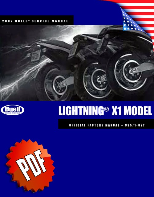 Product picture Buell X1 Lightning Service Manual (1999-2002)