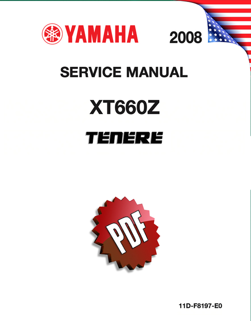 Product picture Yamaha XT660Z Tenere Repair Manual (2008-15)