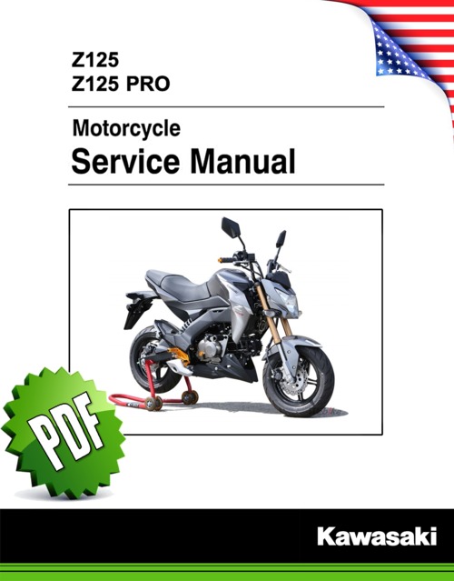 Product picture Kawasaki Z125 PRO Repair Manual (2015-now)