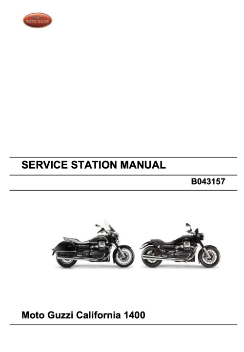 Product picture Moto Guzzi California 1400 C/T Repair Manual (2014-19)