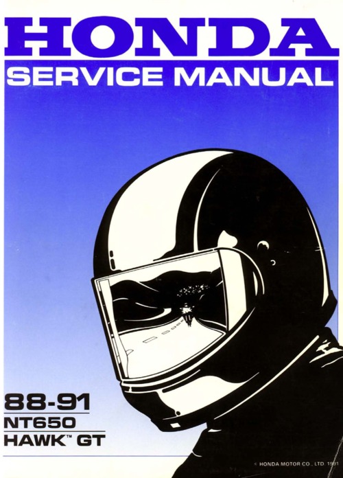 Product picture Honda NT650 Hawk GT Repair Manual (1988-92)
