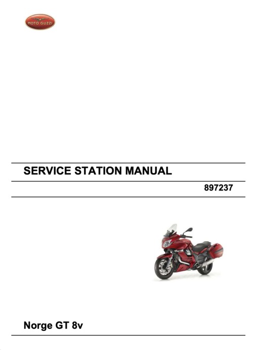 Product picture Moto Guzzi Norge GT 8V Repair Manual (2011-16)