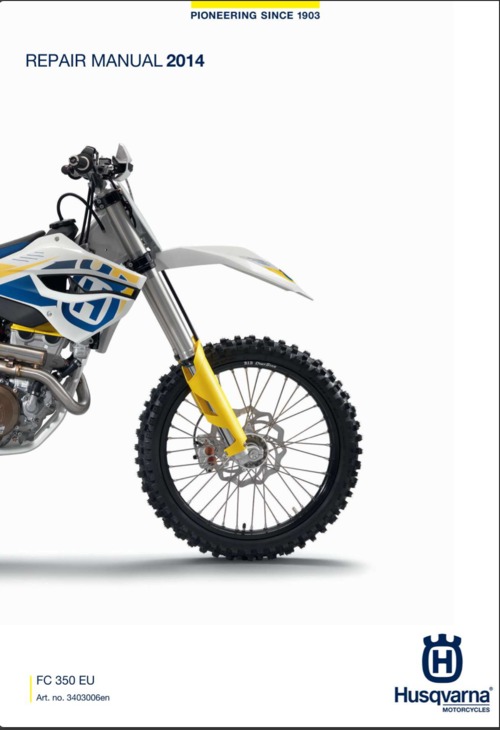 Product picture Husqvarna FC 350 EU Repair Manual (2014-15)