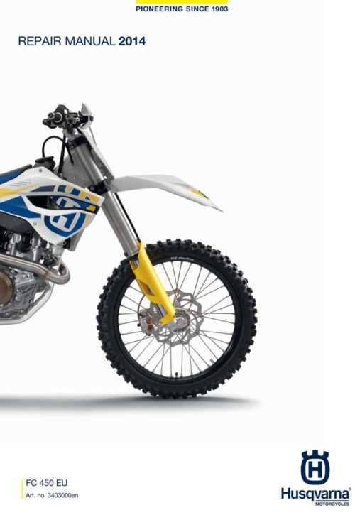 Product picture Husqvarna FC 450 EU Repair Manual (2014-15)