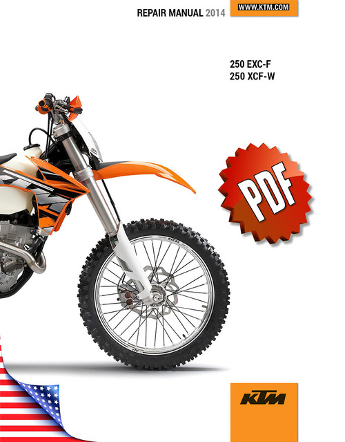 Product picture KTM 250 EXC-F XCF-W Repair Manual (2014)