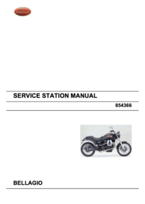 Product picture Moto Guzzi Bellagio Repair Manual (2007-14)
