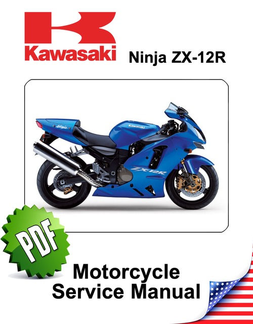 Product picture Kawasaki Ninja ZX12R (2nd generation) Repair Manual (2002-06