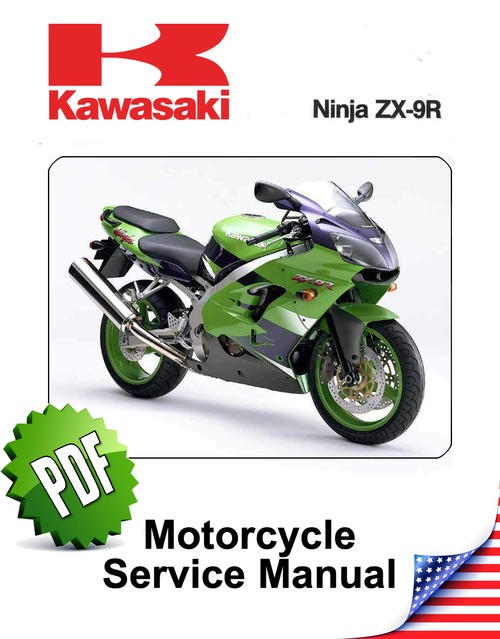 Product picture Kawasaki Ninja ZX9R (1st gen.) Repair Manual (1994-97)