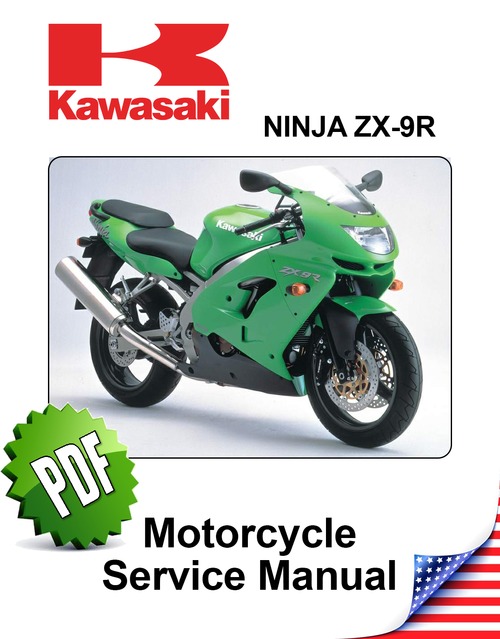 Product picture Kawasaki Ninja ZX9R C (2nd gen.) Repair Manual (1998-99)
