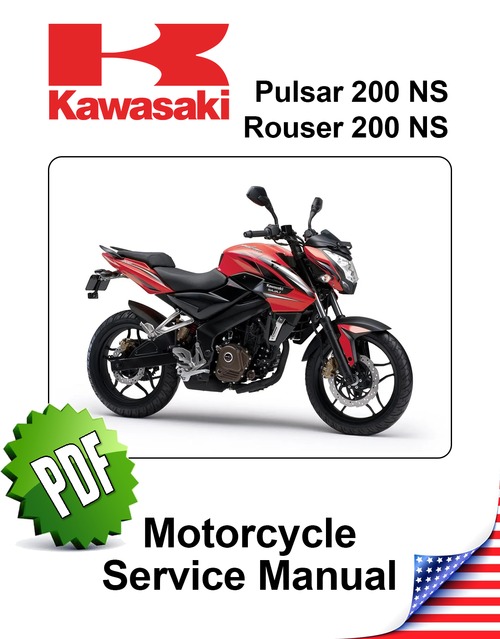 Product picture Kawasaki Bajaj Pulsar/Rouser 200 NS Repair Manual (2012-14)