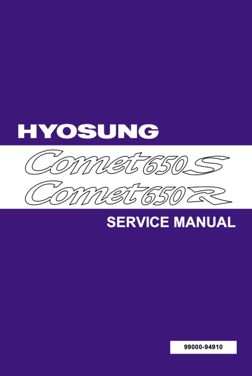 Product picture Hyosung Comet 650S 650R Service Manual (2004-08)