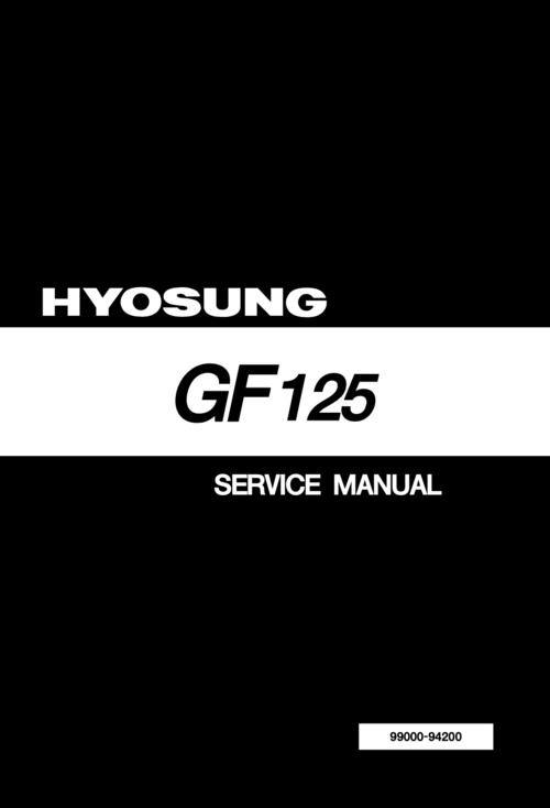 Product picture Hyosung GF125 Service Manual (1997-2004)
