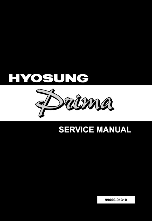 Product picture Hyosung Prima SF50 (1st gen.) Service Manual (1999-2017)