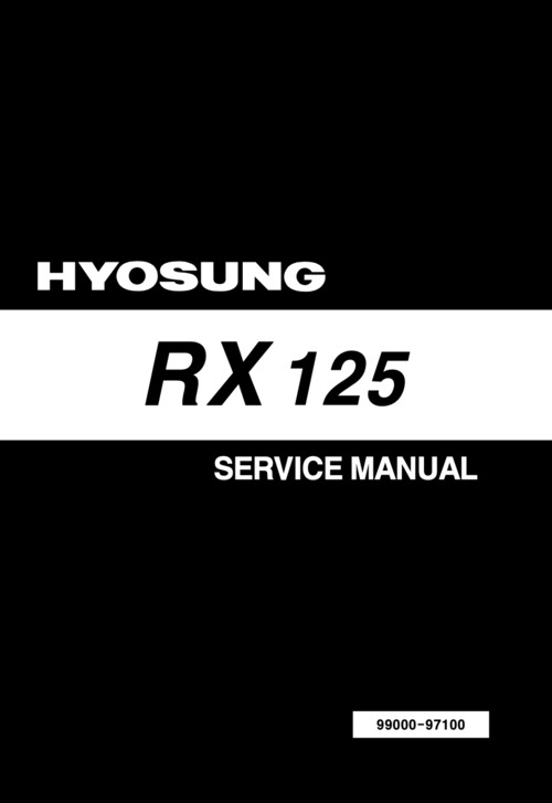 Product picture Hyosung RX125 Service Manual (1998-2009)