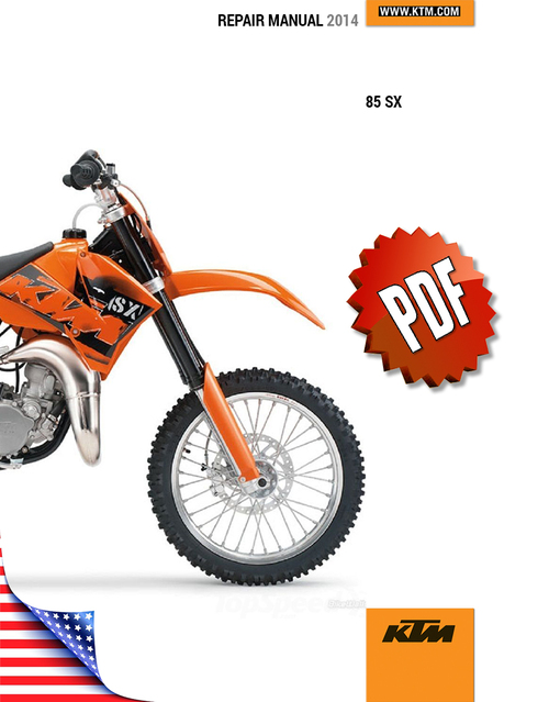 Product picture KTM 85 SX Minibike Repair Manual (2014)