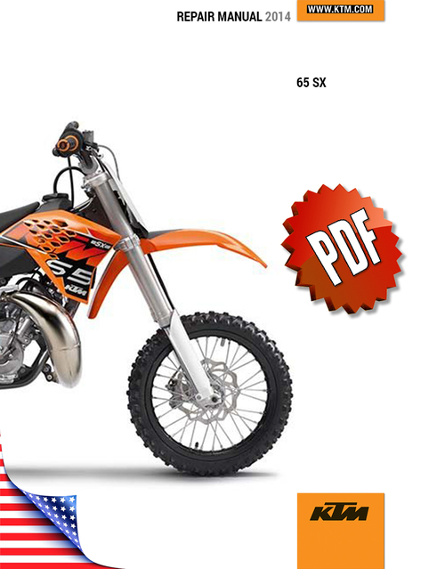 Product picture KTM 65 SX Repair Manual (2010-now)