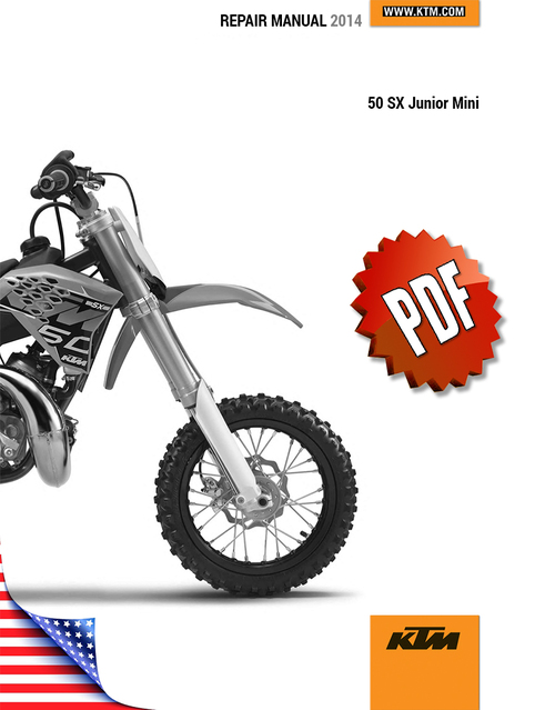 Product picture KTM 50 SX Junior Mini Repair Manual (2006-15)