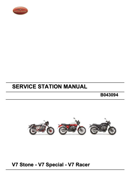 Product picture Moto Guzzi V7 Stone/Special/Racer Repair Manual (2008-17)