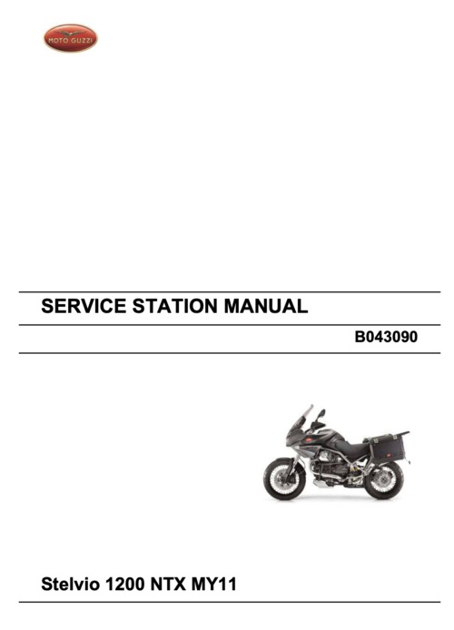 Product picture Moto Guzzi Stelvio 8V 1200 NTX Repair Manual (2011-now)
