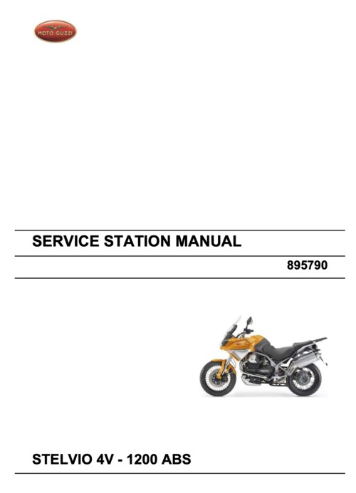 Product picture Moto Guzzi Stelvio 4V 1200 ABS Repair Manual (2007-16)