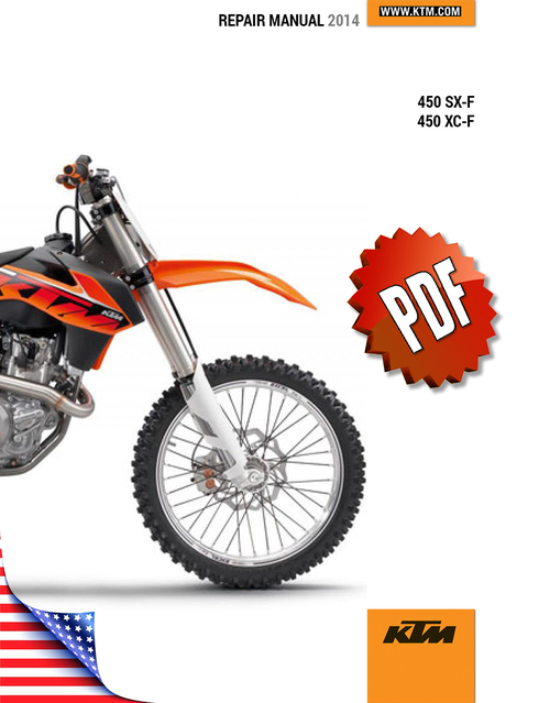 Product picture KTM 450 SX-F XC-F Factory Edition Repair Manual (2014)