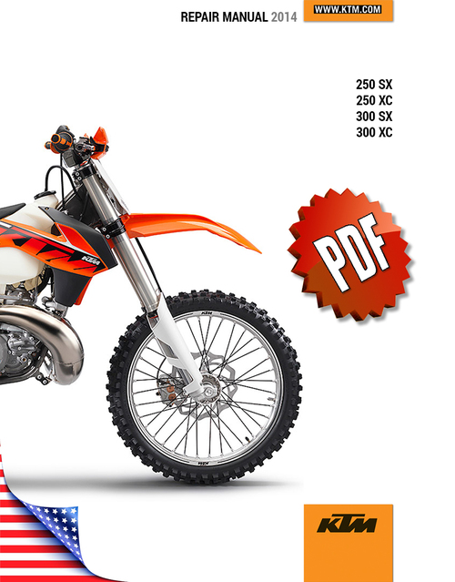Product picture KTM 250/300 SX XC Repair Manual (2014)